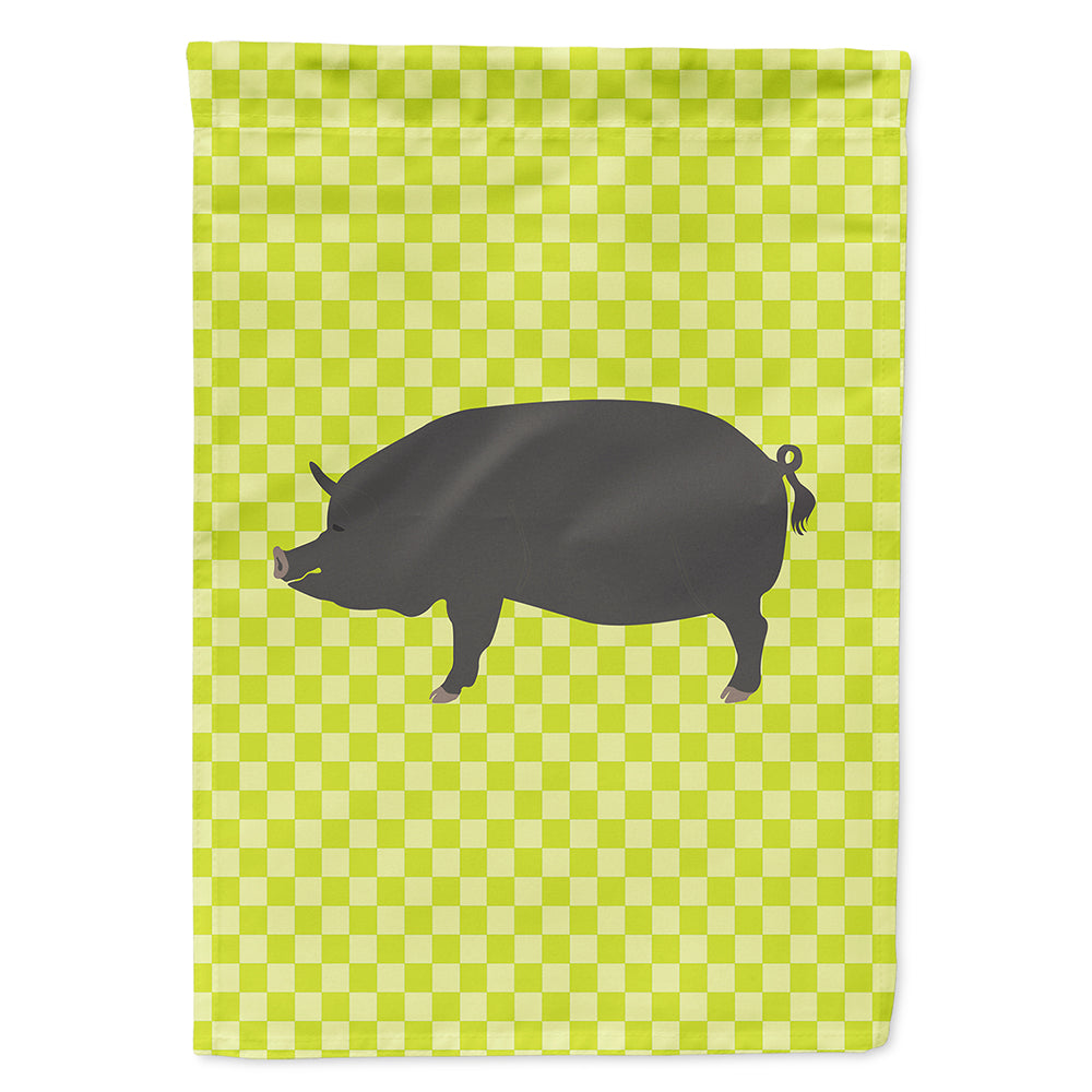 Berkshire Pig Green Flag Canvas House Size BB7759CHF  the-store.com.