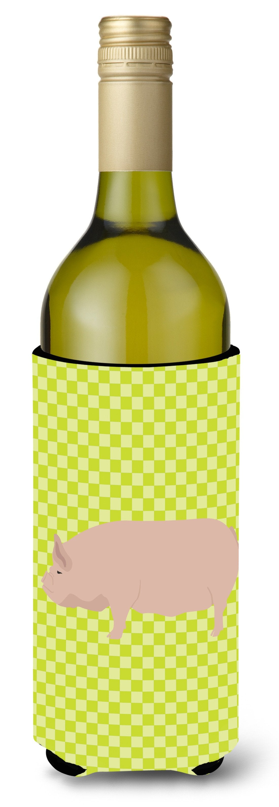 Welsh Pig Green Wine Bottle Beverge Insulator Hugger BB7763LITERK by Caroline&#39;s Treasures