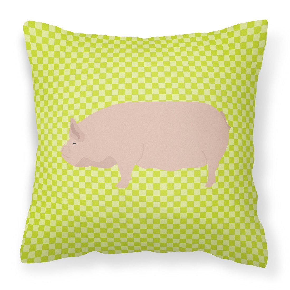 Welsh Pig Green Fabric Decorative Pillow BB7763PW1818 by Caroline&#39;s Treasures