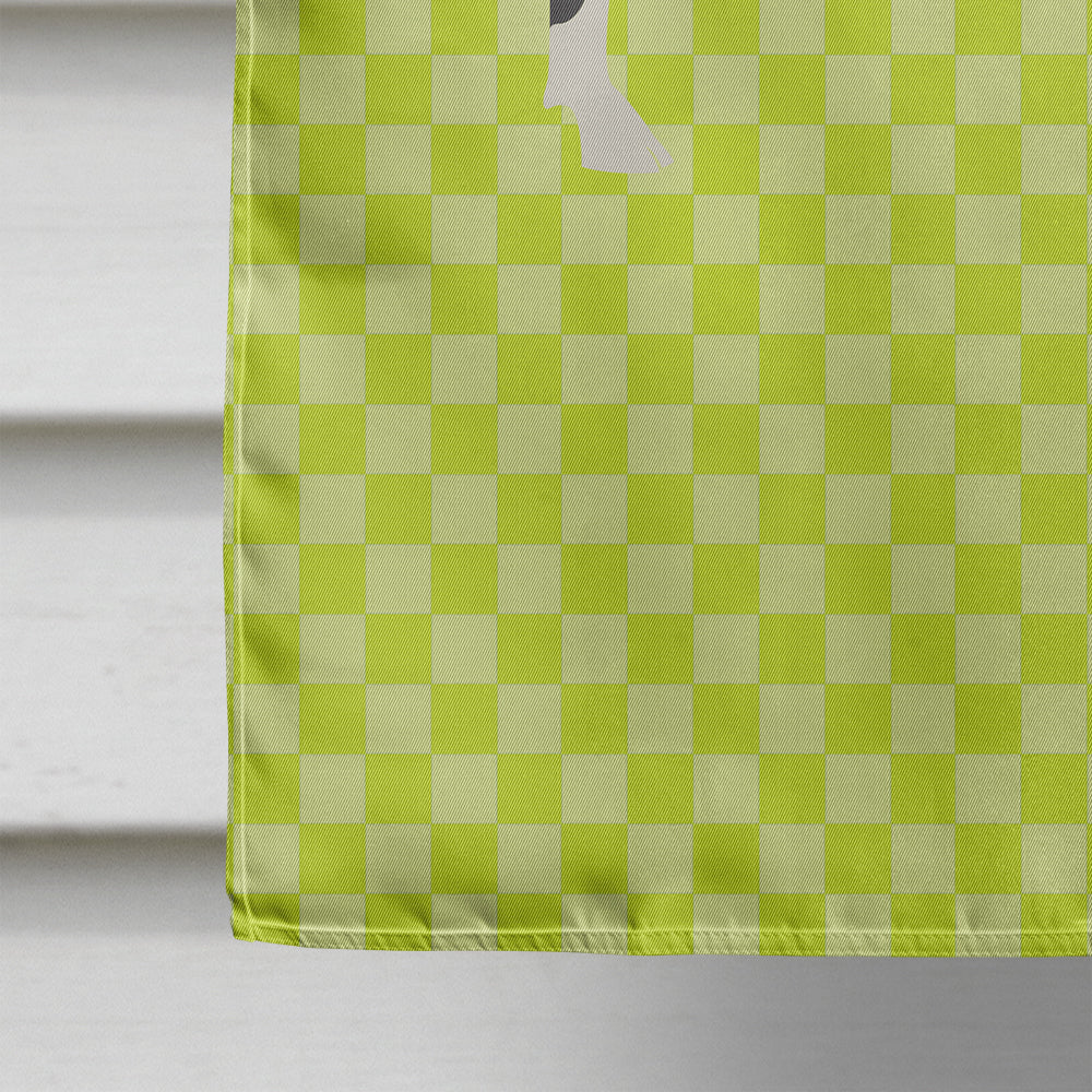Hampshire Pig Green Flag Canvas House Size BB7765CHF  the-store.com.