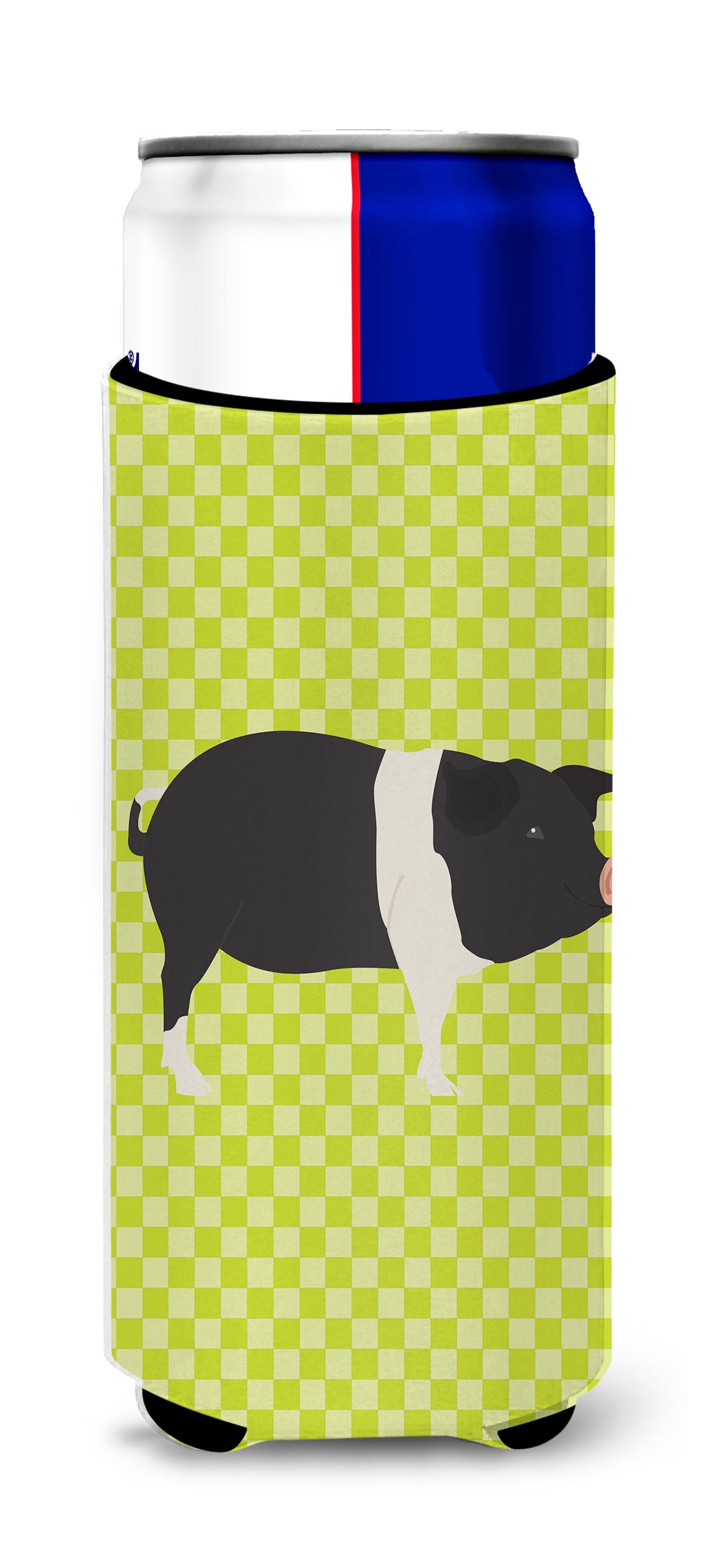 Hampshire Pig Green  Ultra Hugger for slim cans
