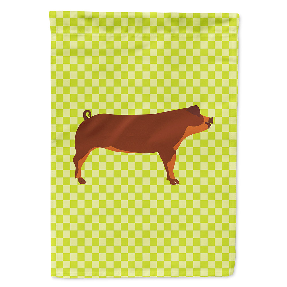 Duroc Pig Green Flag Canvas House Size BB7768CHF