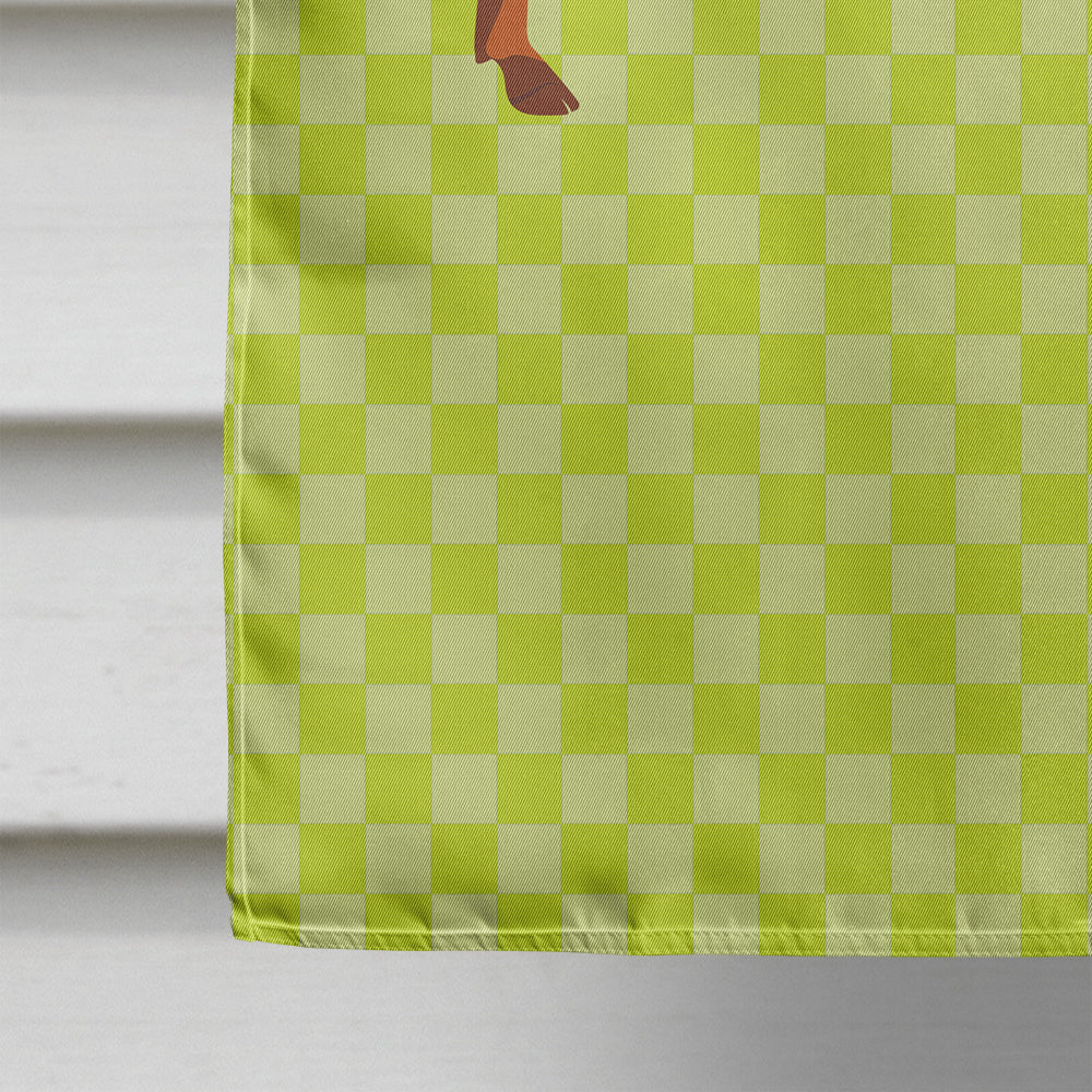 Duroc Pig Green Flag Canvas House Size BB7768CHF