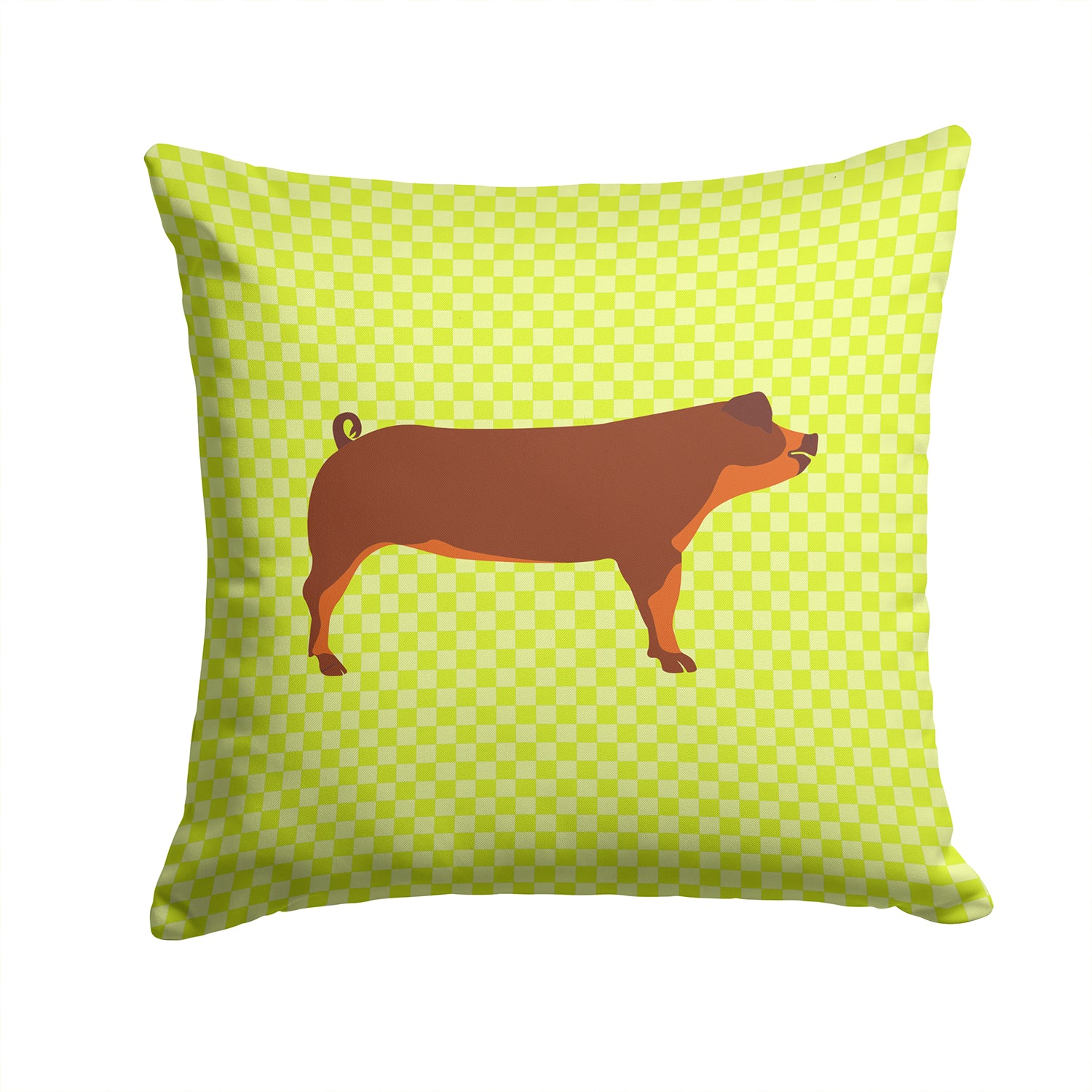 Duroc Pig Green Fabric Decorative Pillow BB7768PW1414 - the-store.com