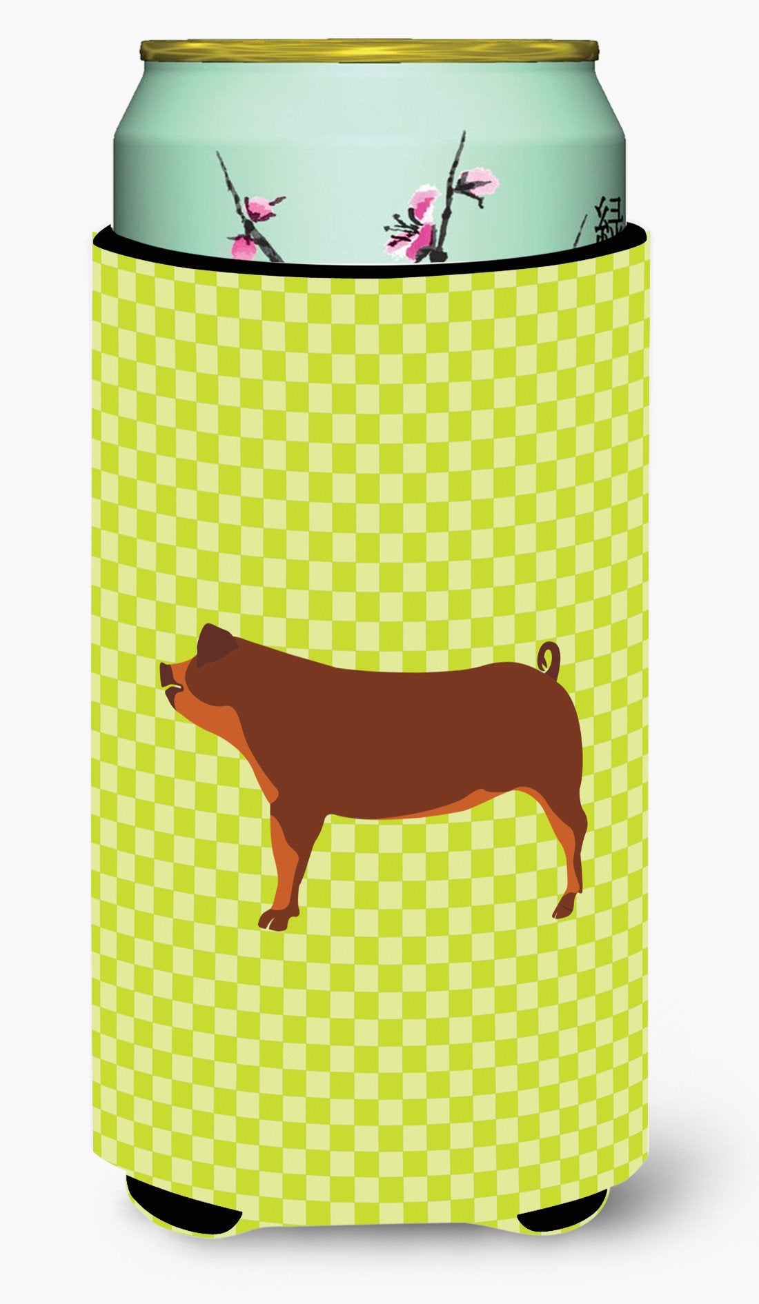 Duroc Pig Green Tall Boy Beverage Insulator Hugger BB7768TBC by Caroline&#39;s Treasures