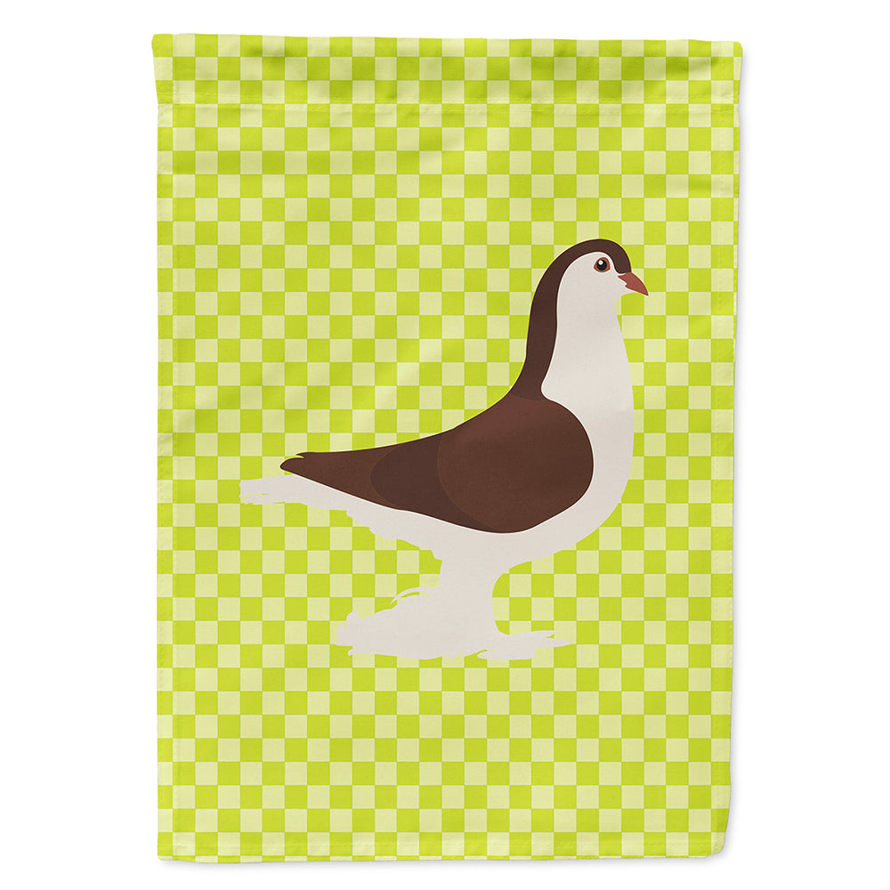 Large Pigeon Green Flag Canvas House Size BB7769CHF