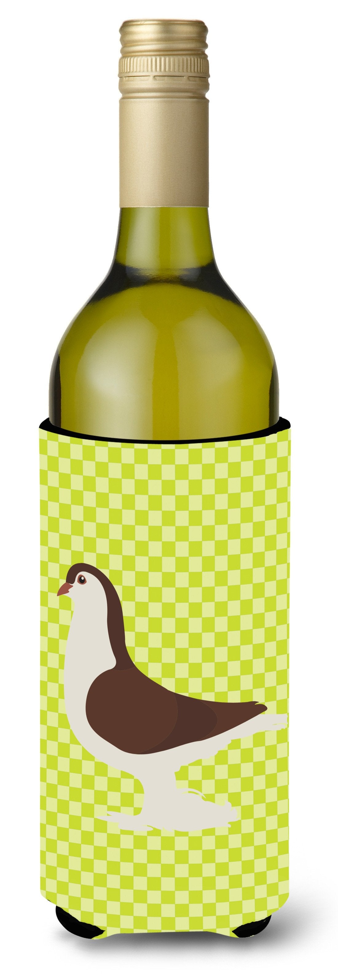 Large Pigeon Green Wine Bottle Beverge Insulator Hugger BB7769LITERK by Caroline&#39;s Treasures