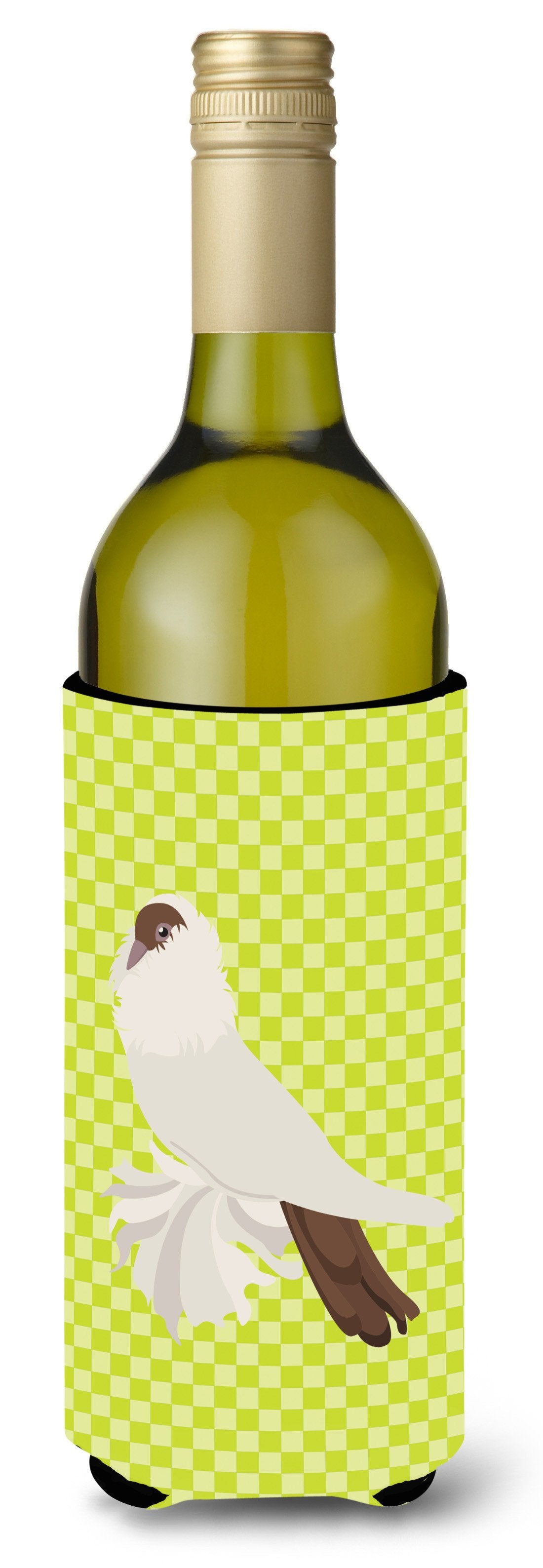 German Helmet Pigeon Green Wine Bottle Beverge Insulator Hugger BB7770LITERK by Caroline&#39;s Treasures