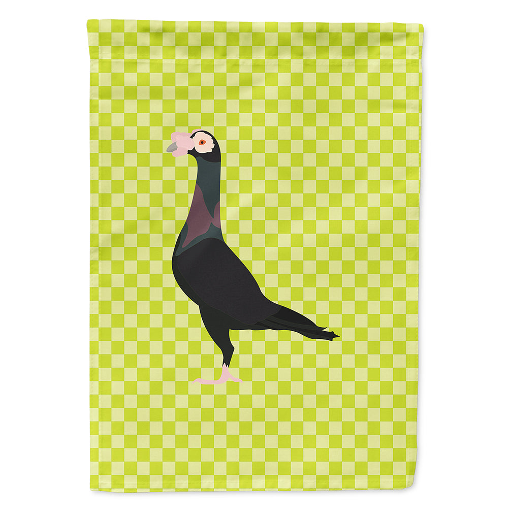 English Carrier Pigeon Green Flag Canvas House Size BB7771CHF