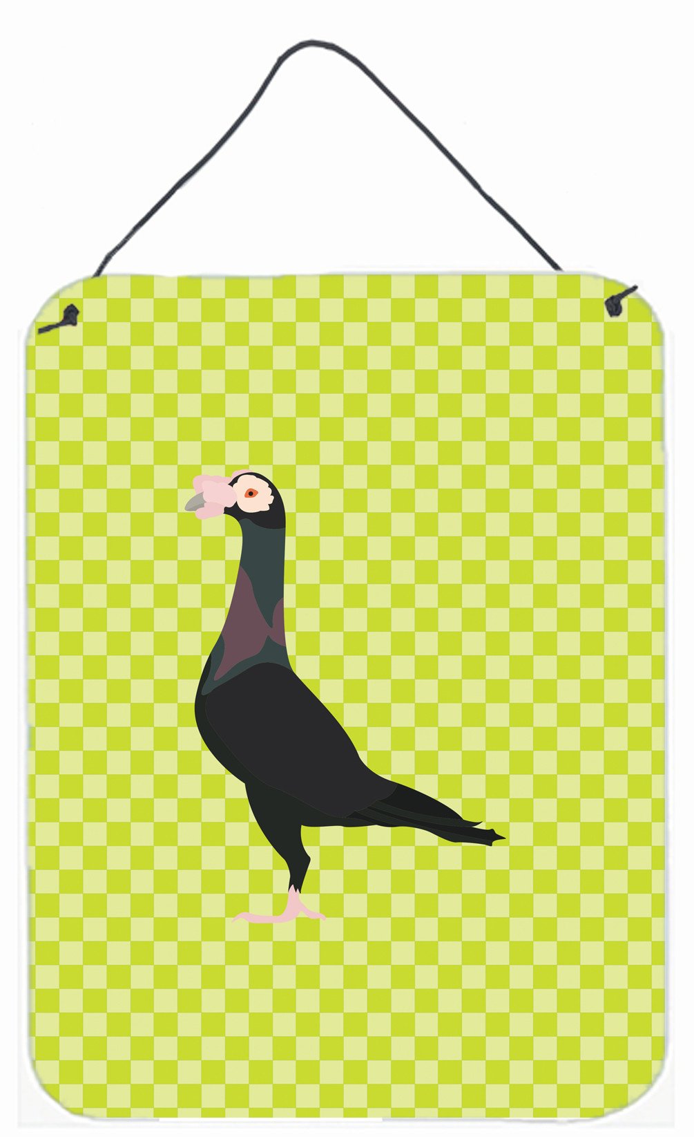 English Carrier Pigeon Green Wall or Door Hanging Prints BB7771DS1216 by Caroline&#39;s Treasures