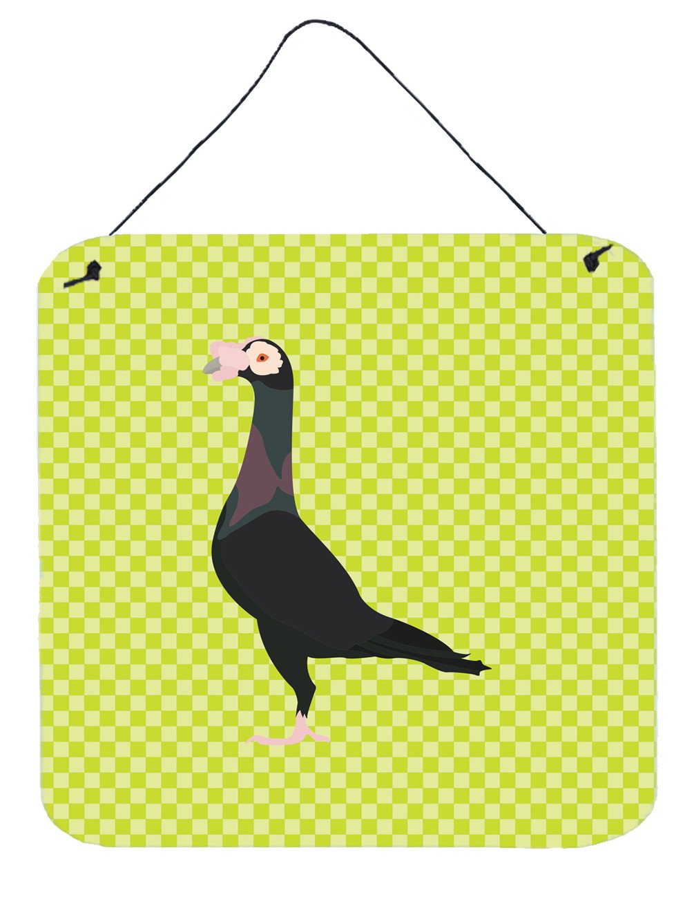 English Carrier Pigeon Green Wall or Door Hanging Prints BB7771DS66 by Caroline&#39;s Treasures