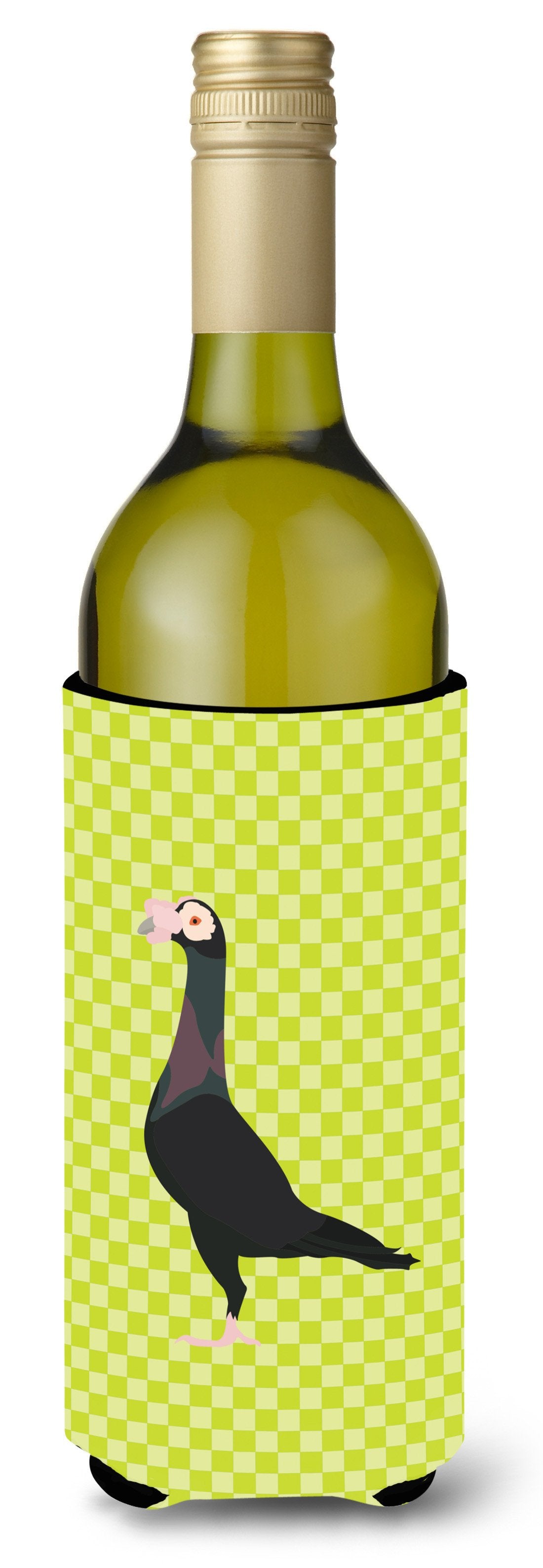 English Carrier Pigeon Green Wine Bottle Beverge Insulator Hugger BB7771LITERK by Caroline&#39;s Treasures
