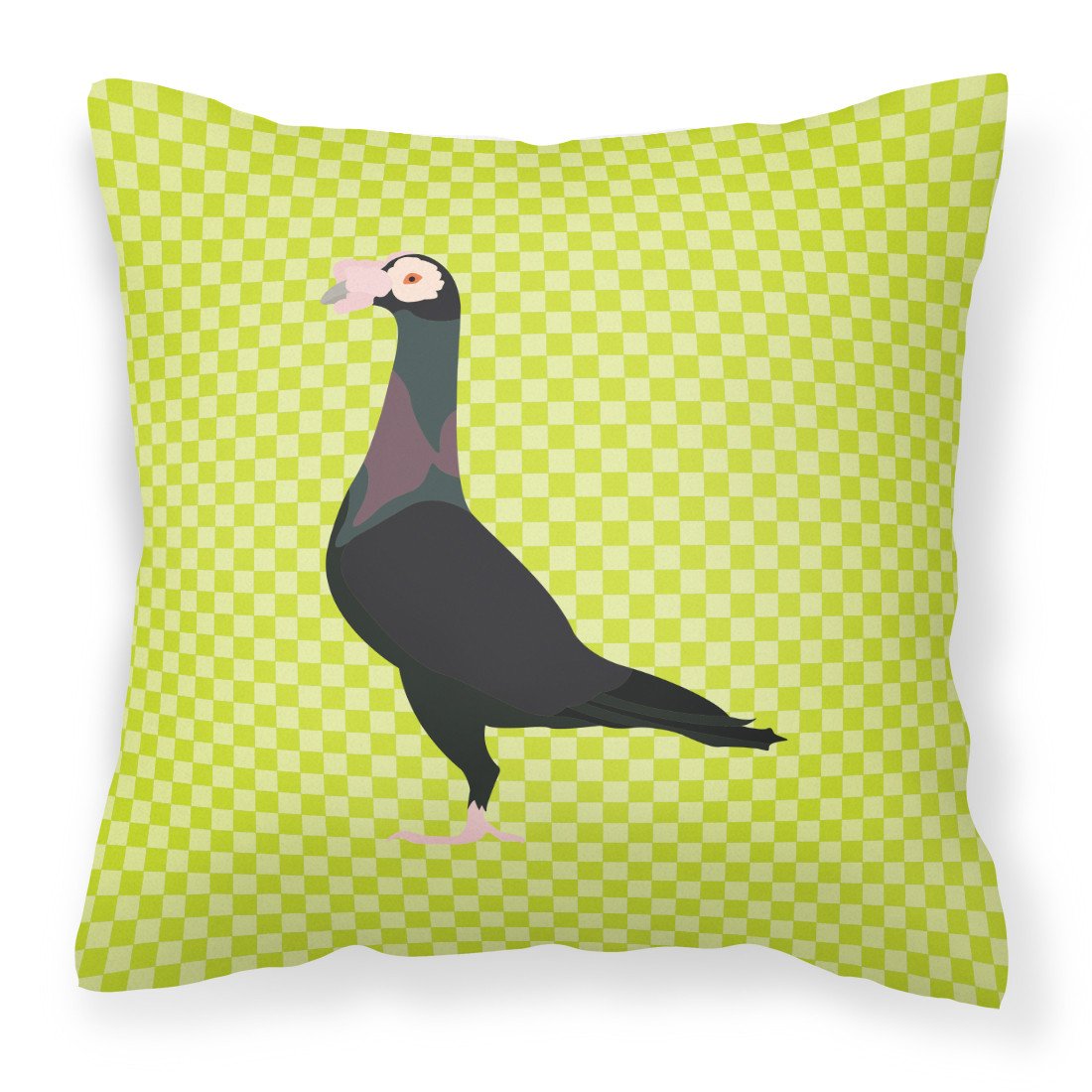 English Carrier Pigeon Green Fabric Decorative Pillow BB7771PW1818 by Caroline's Treasures