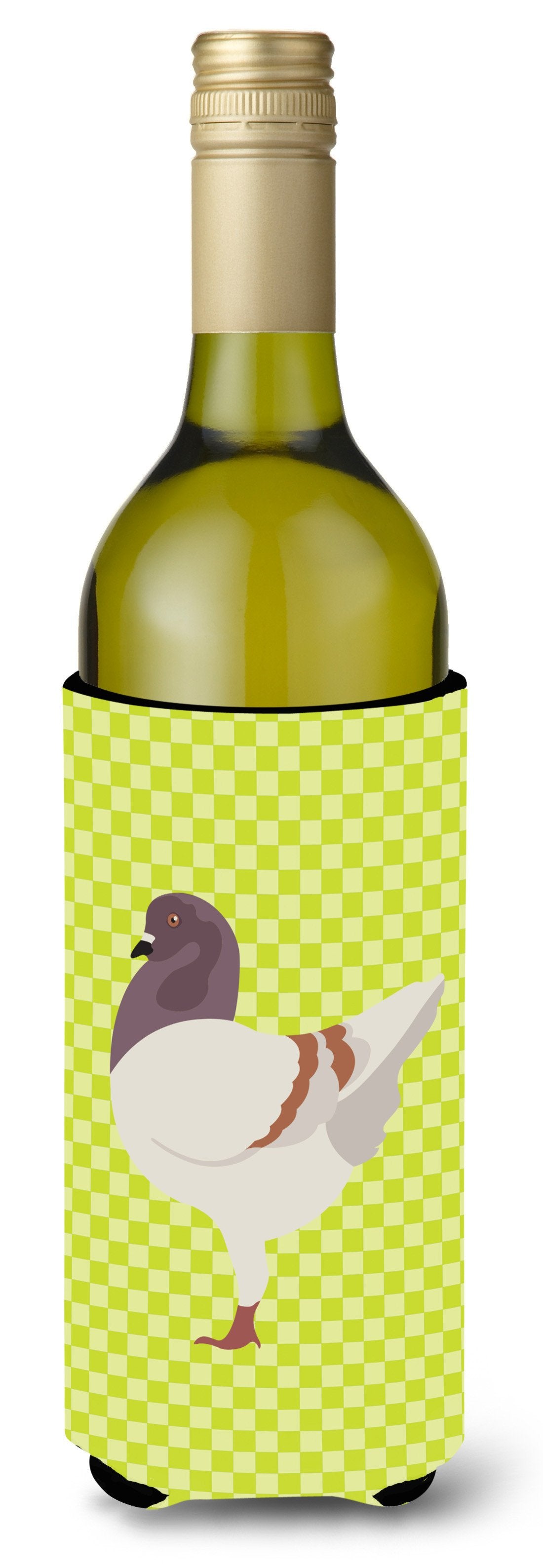 German Modena Pigeon Green Wine Bottle Beverge Insulator Hugger BB7775LITERK by Caroline&#39;s Treasures