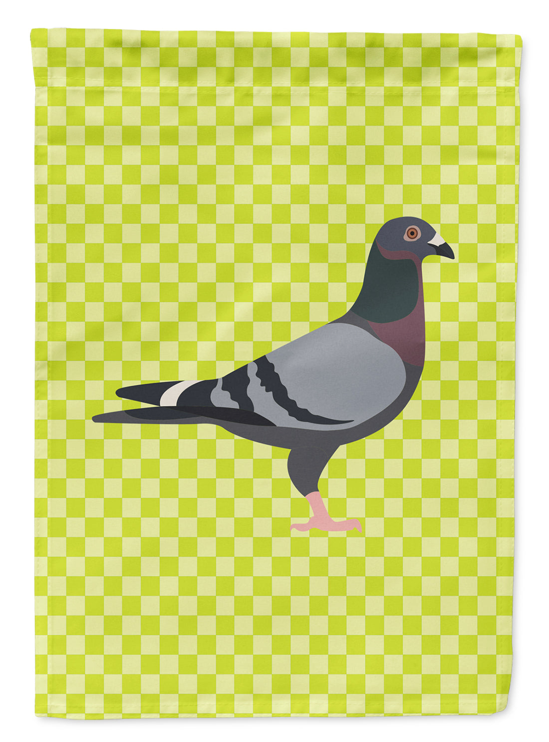 Racing Pigeon Green Flag Canvas House Size BB7777CHF  the-store.com.