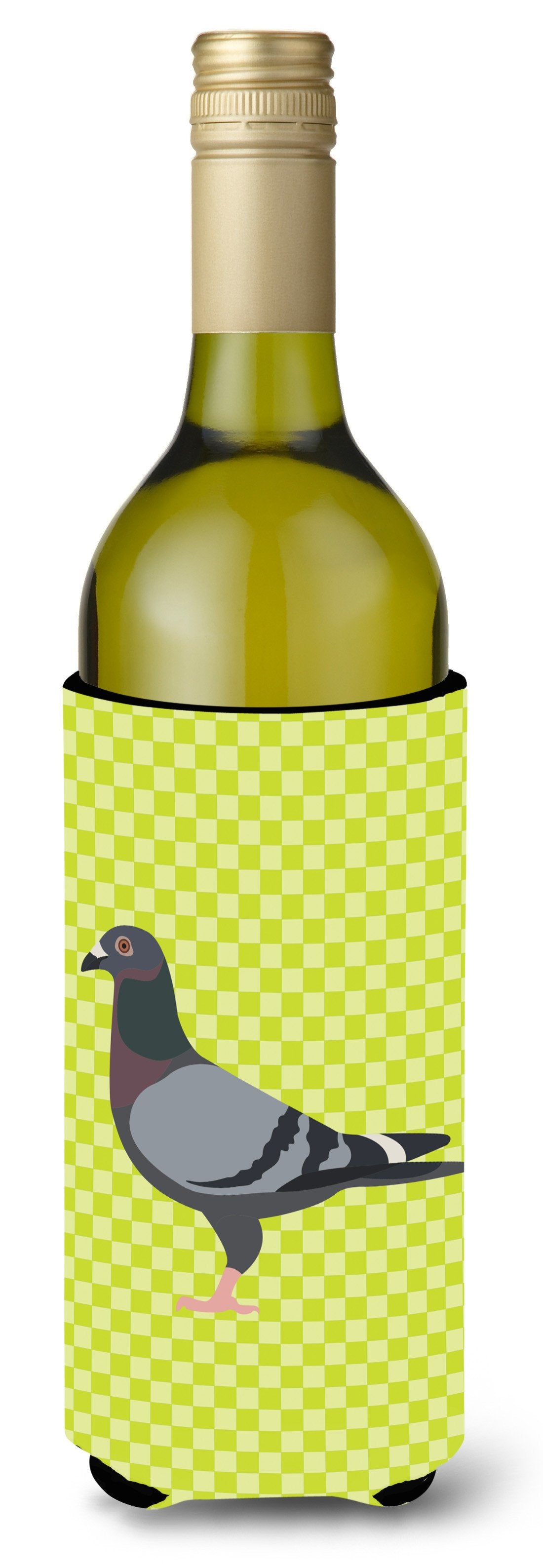 Racing Pigeon Green Wine Bottle Beverge Insulator Hugger BB7777LITERK by Caroline&#39;s Treasures