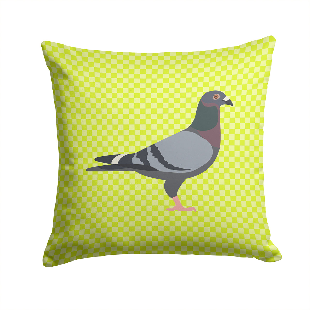 Racing Pigeon Green Fabric Decorative Pillow BB7777PW1414 - the-store.com