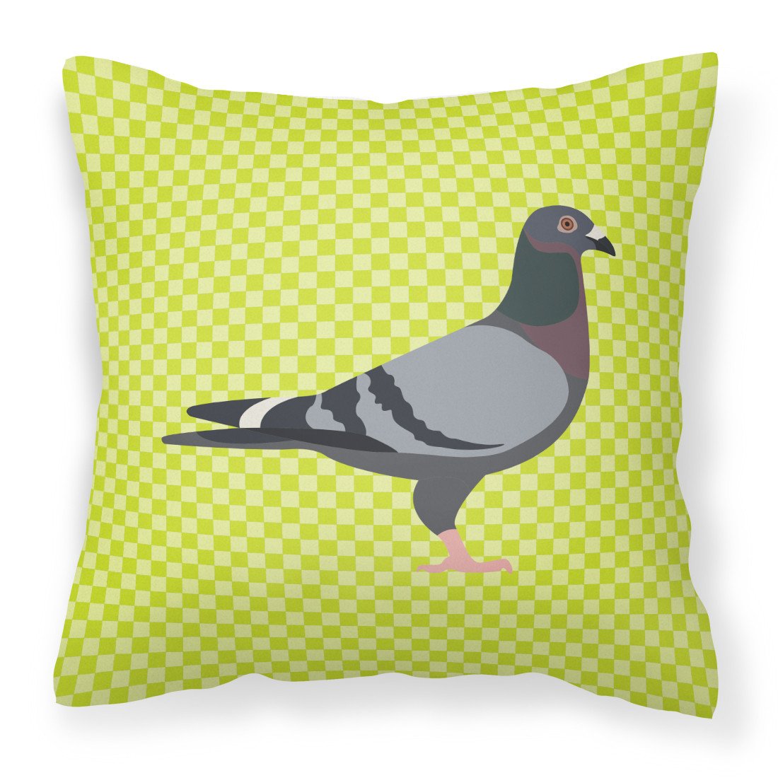 Racing Pigeon Green Fabric Decorative Pillow BB7777PW1818 by Caroline&#39;s Treasures