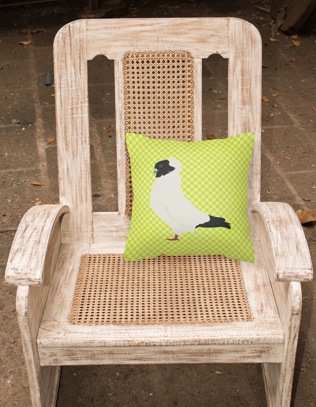 Nun Pigeon Green Fabric Decorative Pillow BB7778PW1818 by Caroline's Treasures