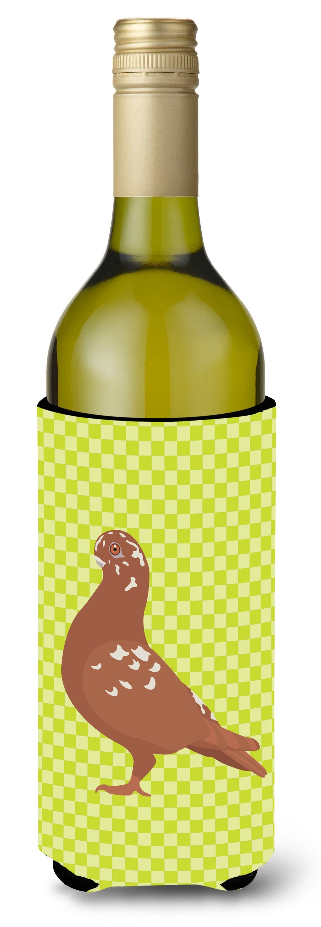 African Owl Pigeon Green Wine Bottle Beverge Insulator Hugger BB7779LITERK by Caroline&#39;s Treasures