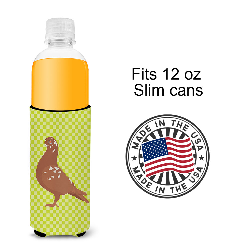 African Owl Pigeon Green  Ultra Hugger for slim cans