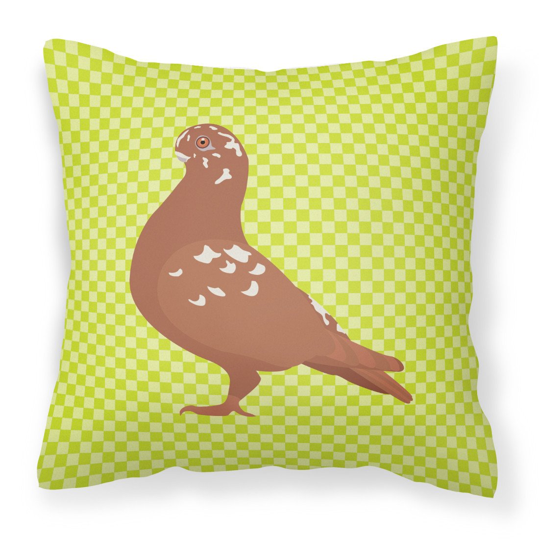 African Owl Pigeon Green Fabric Decorative Pillow BB7779PW1818 by Caroline&#39;s Treasures