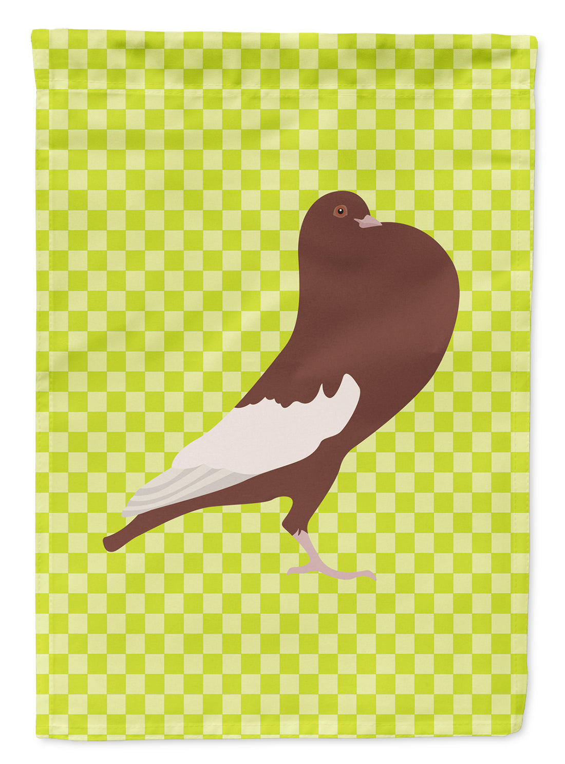 English Pouter Pigeon Green Flag Garden Size  the-store.com.
