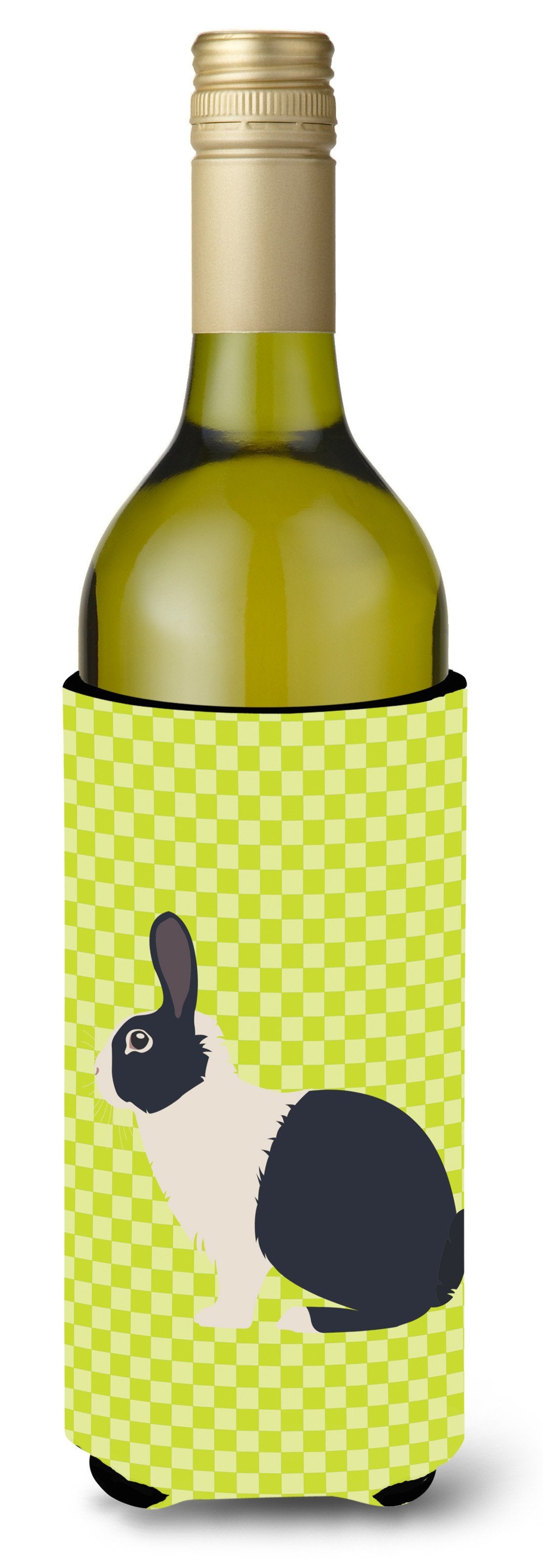 Dutch Rabbit Green Wine Bottle Beverge Insulator Hugger BB7784LITERK by Caroline&#39;s Treasures