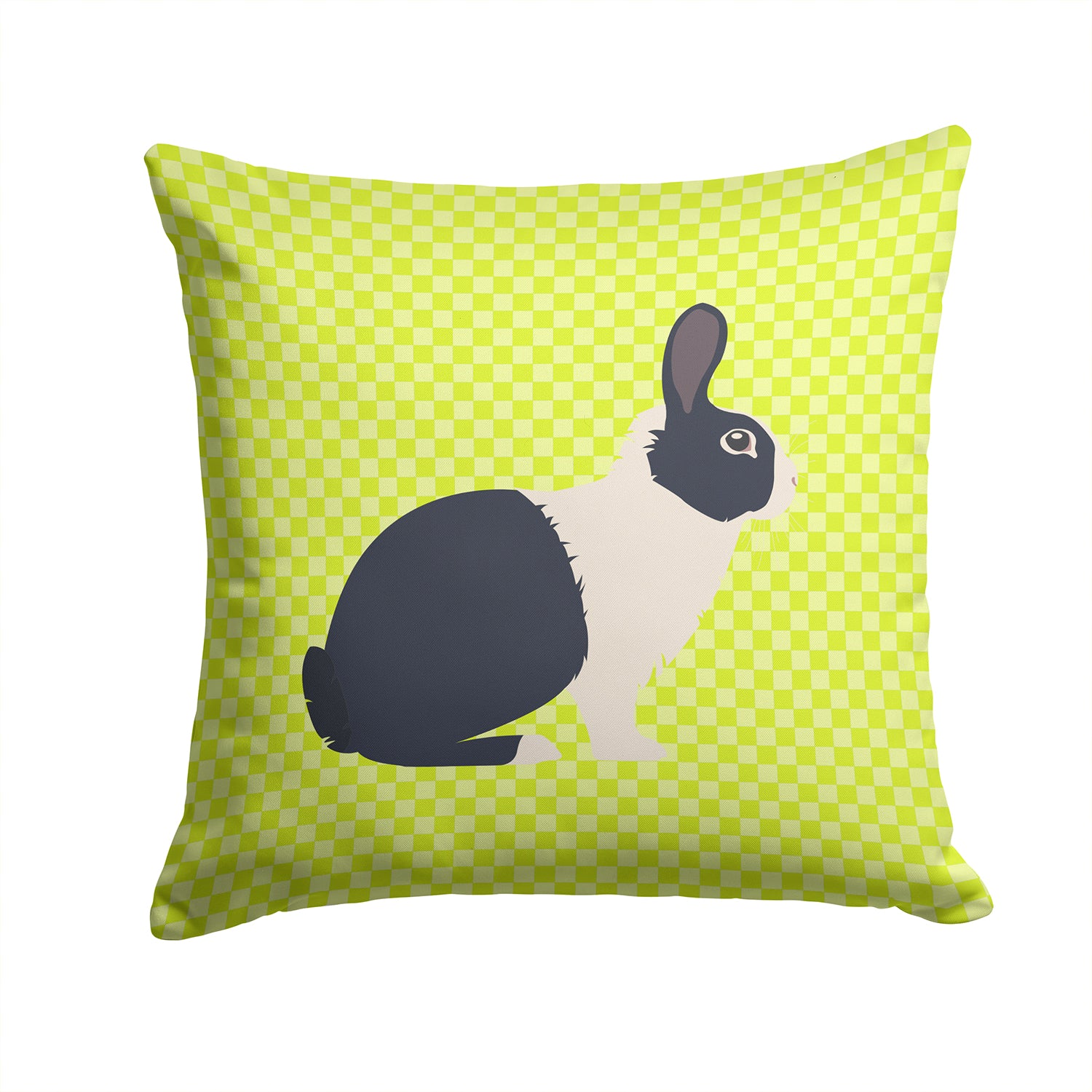 Dutch Rabbit Green Fabric Decorative Pillow BB7784PW1414 - the-store.com