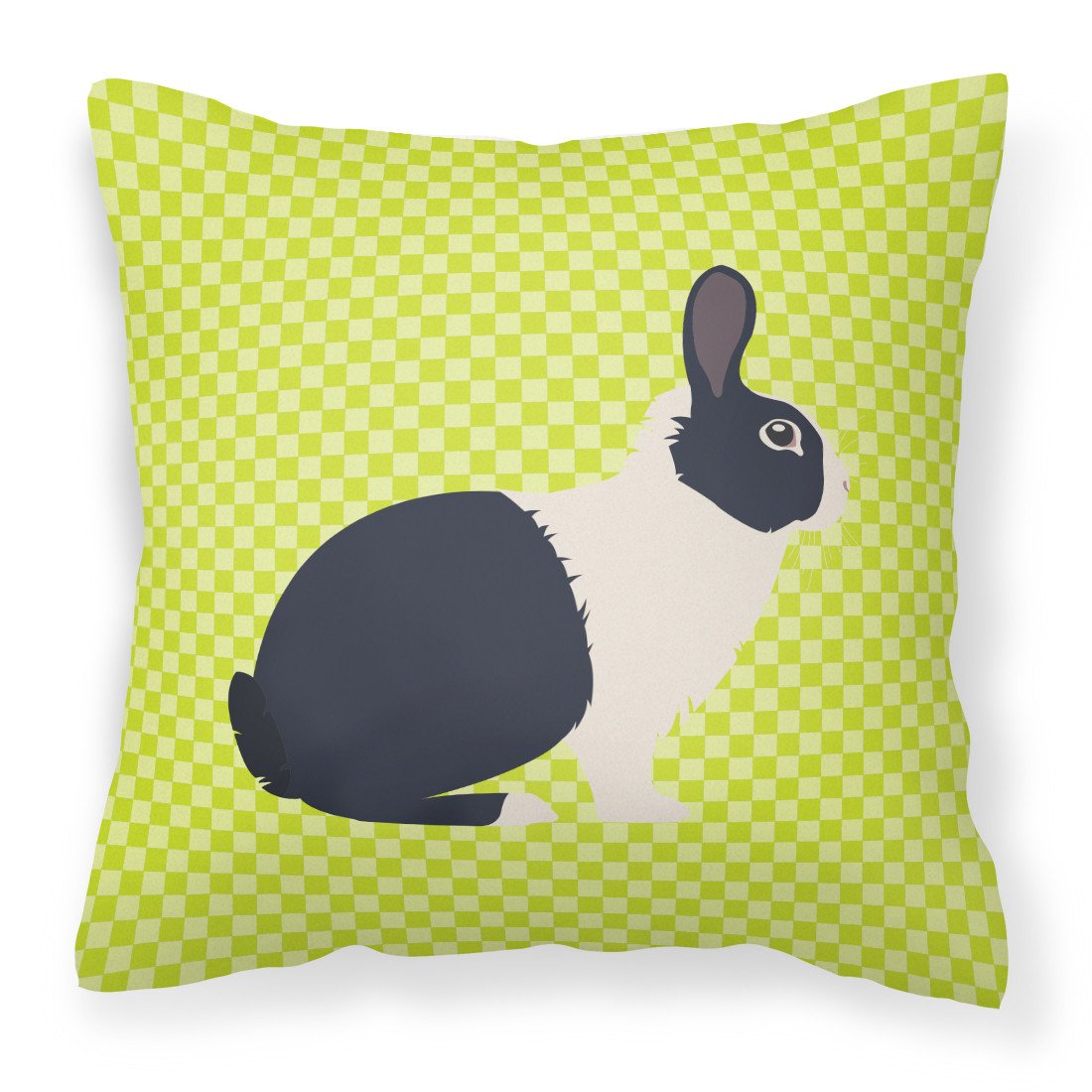 Dutch Rabbit Green Fabric Decorative Pillow BB7784PW1818 by Caroline&#39;s Treasures
