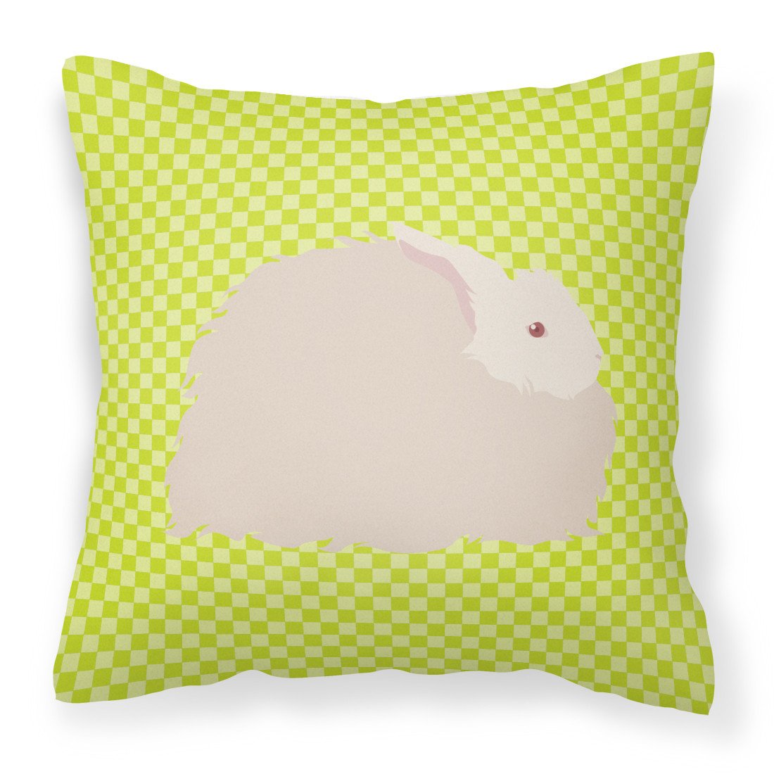 Fluffy Angora Rabbit Green Fabric Decorative Pillow BB7785PW1818 by Caroline's Treasures