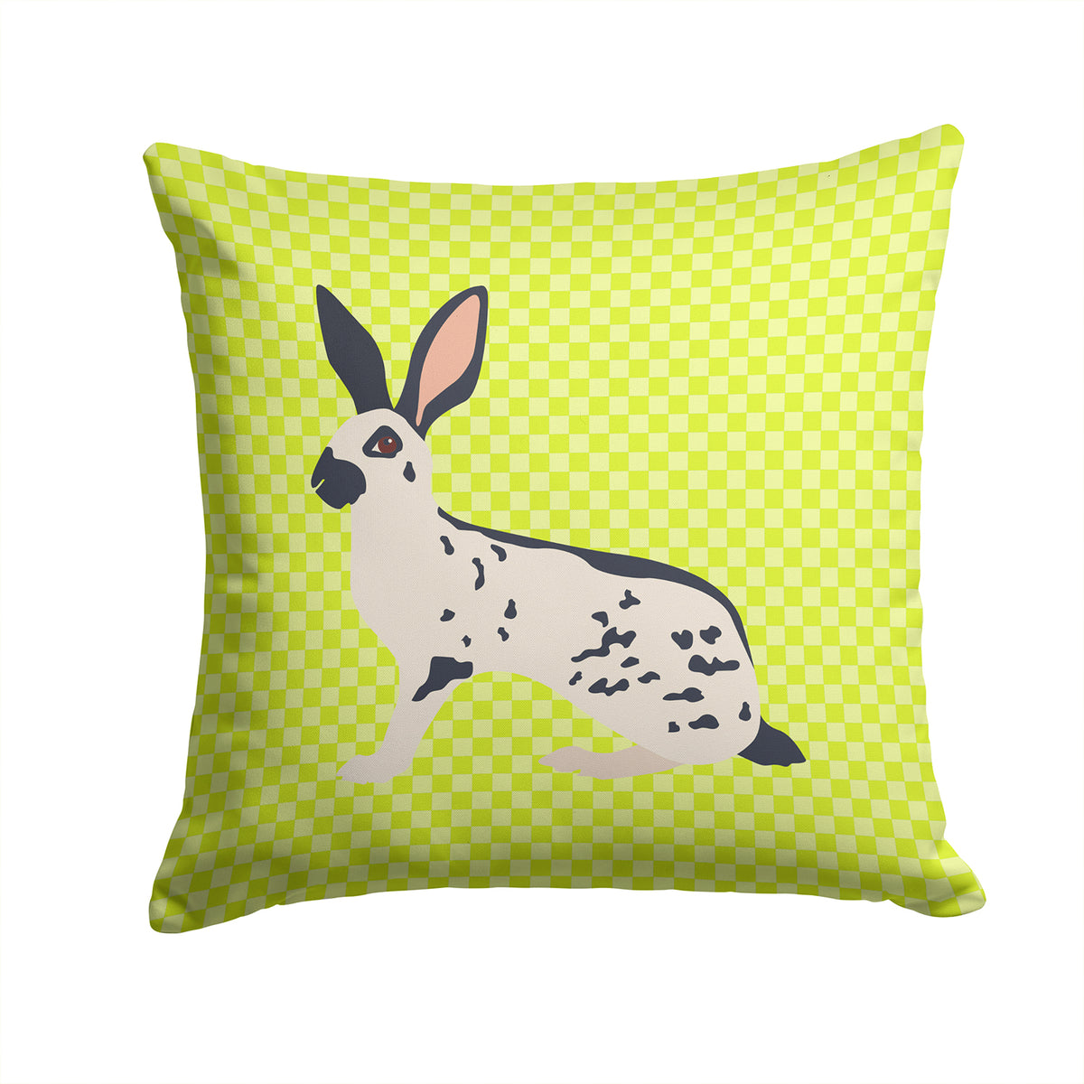 English Spot Rabbit Green Fabric Decorative Pillow BB7787PW1414 - the-store.com