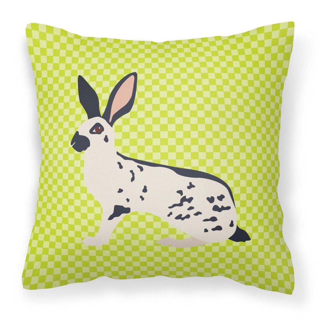 English Spot Rabbit Green Fabric Decorative Pillow BB7787PW1818 by Caroline&#39;s Treasures