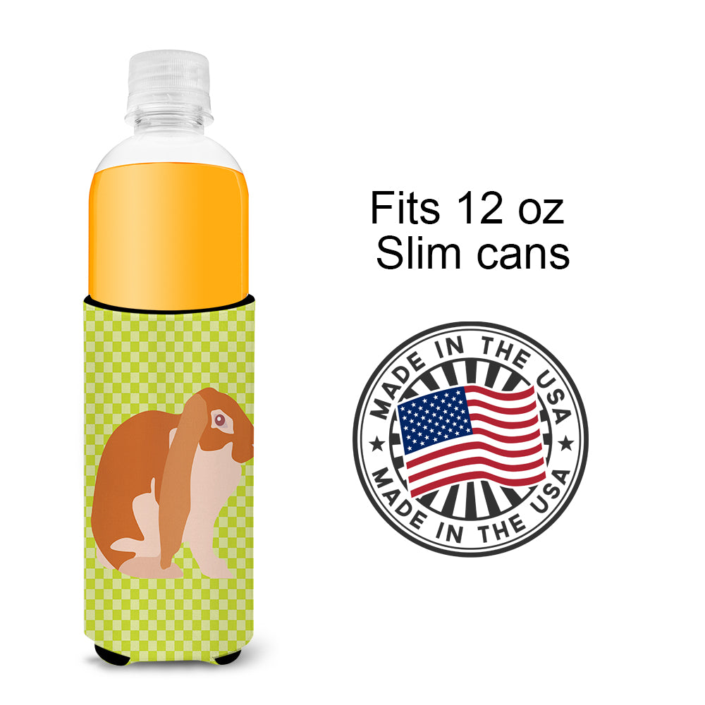 English Lop Rabbit Green  Ultra Hugger for slim cans  the-store.com.