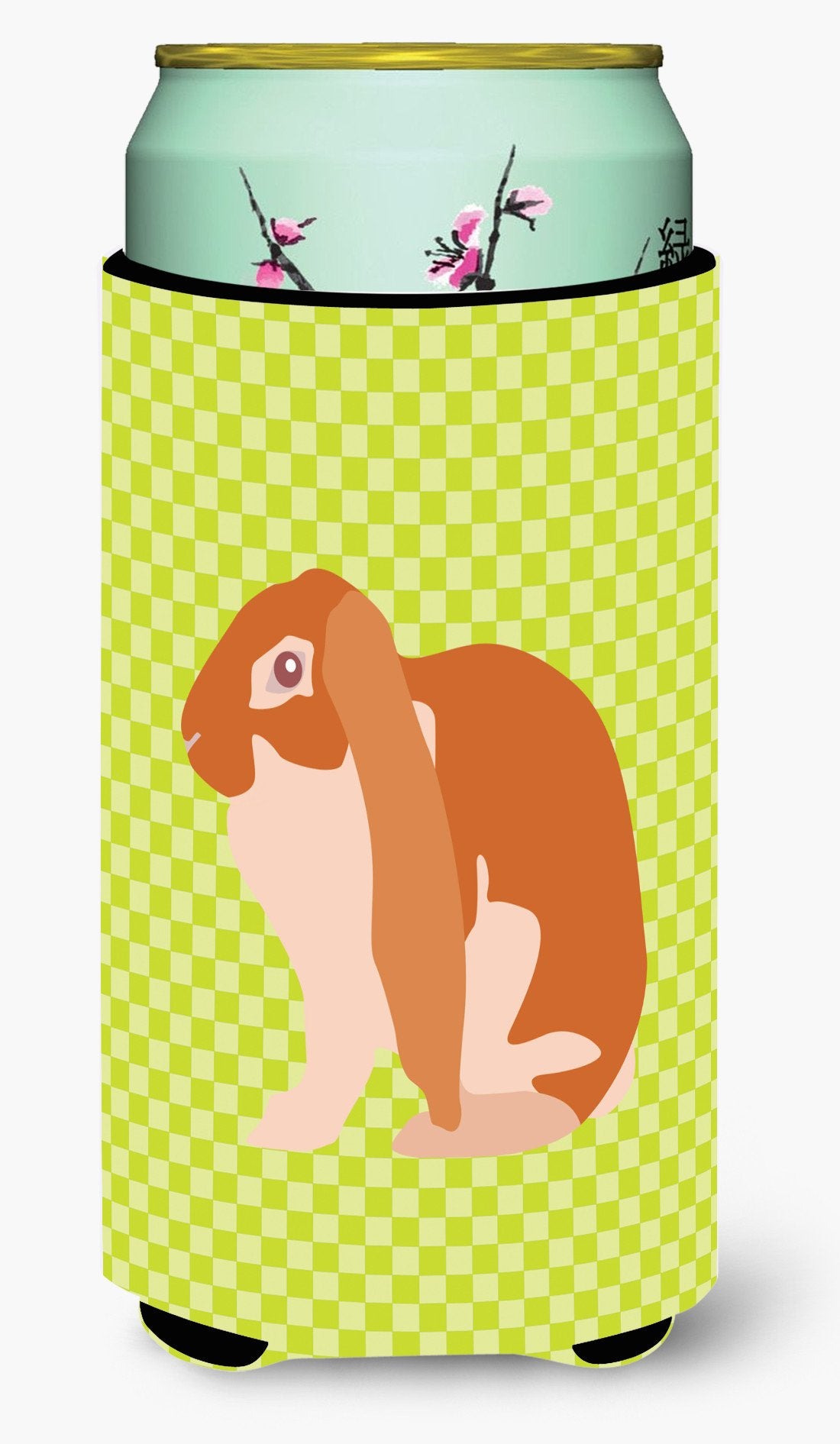English Lop Rabbit Green Tall Boy Beverage Insulator Hugger BB7788TBC by Caroline's Treasures
