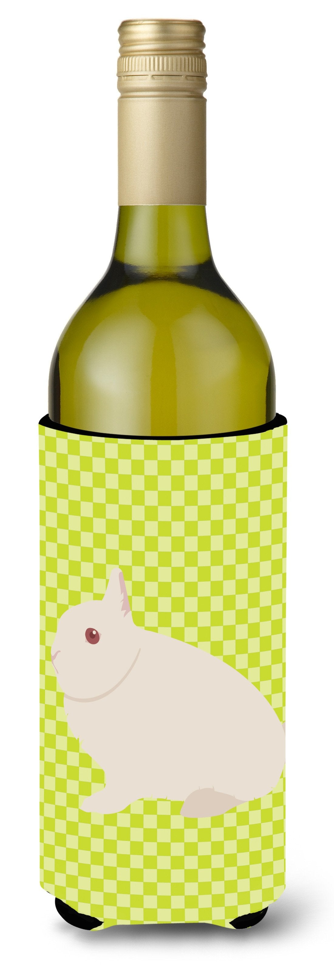 Hermelin Rabbit Green Wine Bottle Beverge Insulator Hugger BB7790LITERK by Caroline&#39;s Treasures