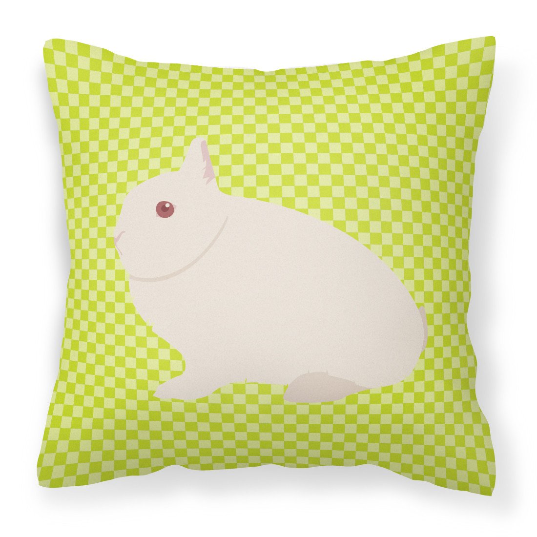 Hermelin Rabbit Green Fabric Decorative Pillow BB7790PW1818 by Caroline's Treasures