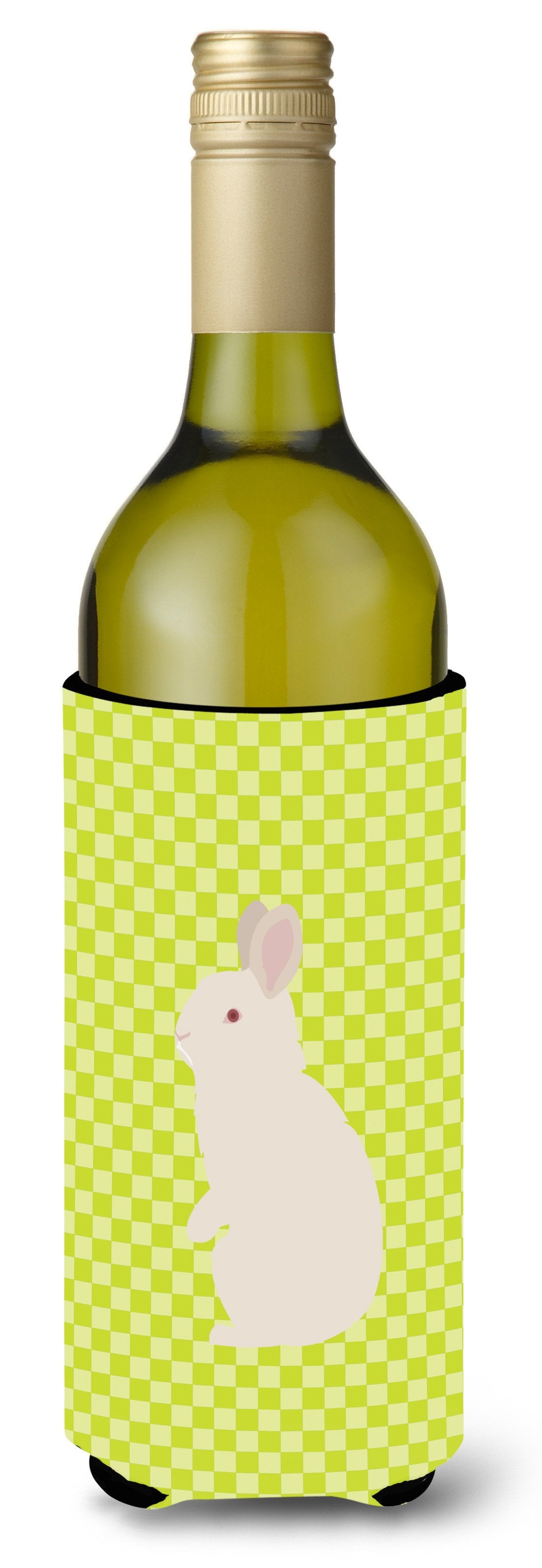 New Zealand White Rabbit Green Wine Bottle Beverge Insulator Hugger BB7791LITERK by Caroline&#39;s Treasures