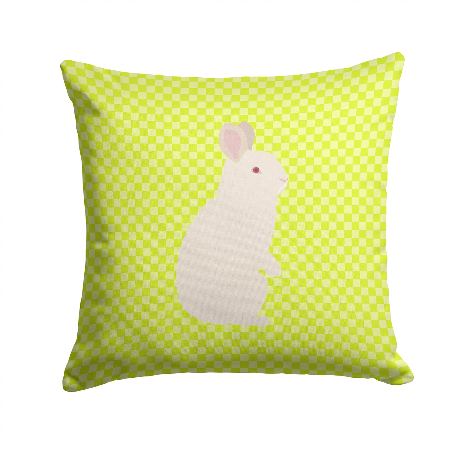 New Zealand White Rabbit Green Fabric Decorative Pillow BB7791PW1414 - the-store.com