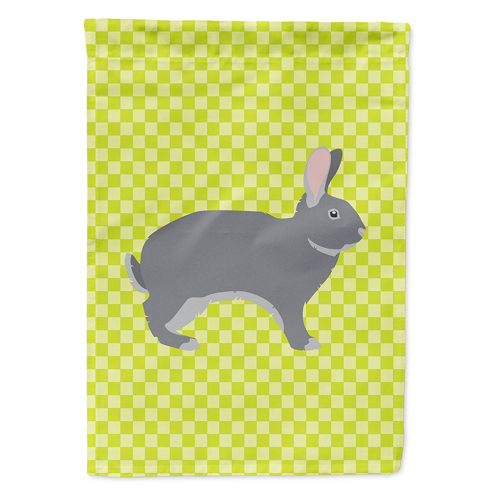 Giant Chinchilla Rabbit Green Flag Canvas House Size BB7792CHF