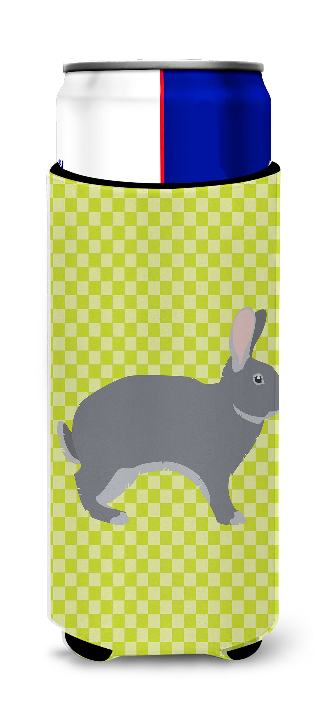 Giant Chinchilla Rabbit Green  Ultra Hugger for slim cans  the-store.com.