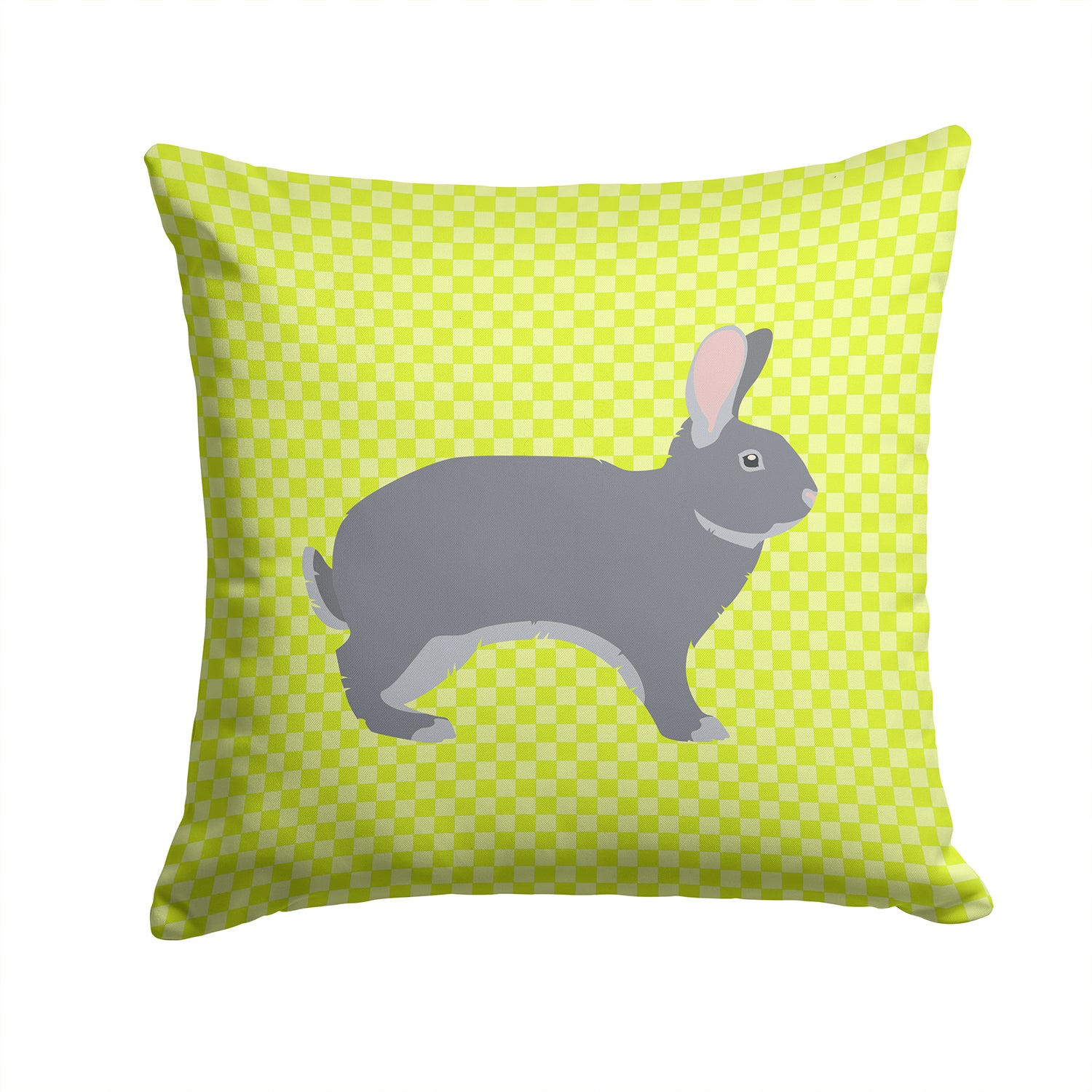 Giant Chinchilla Rabbit Green Fabric Decorative Pillow BB7792PW1414 - the-store.com