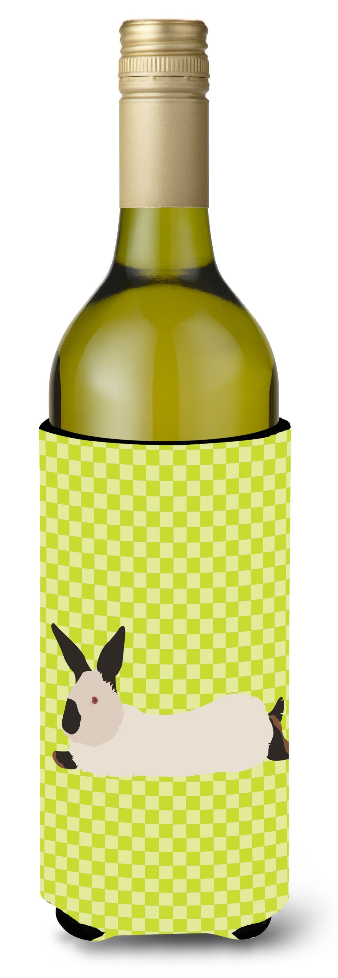 California White Rabbit Green Wine Bottle Beverge Insulator Hugger BB7793LITERK by Caroline&#39;s Treasures