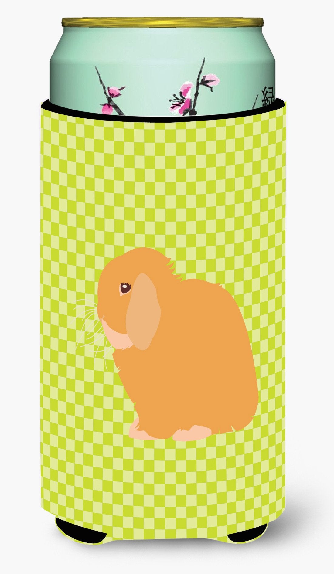 Holland Lop Rabbit Green Tall Boy Beverage Insulator Hugger BB7794TBC by Caroline&#39;s Treasures