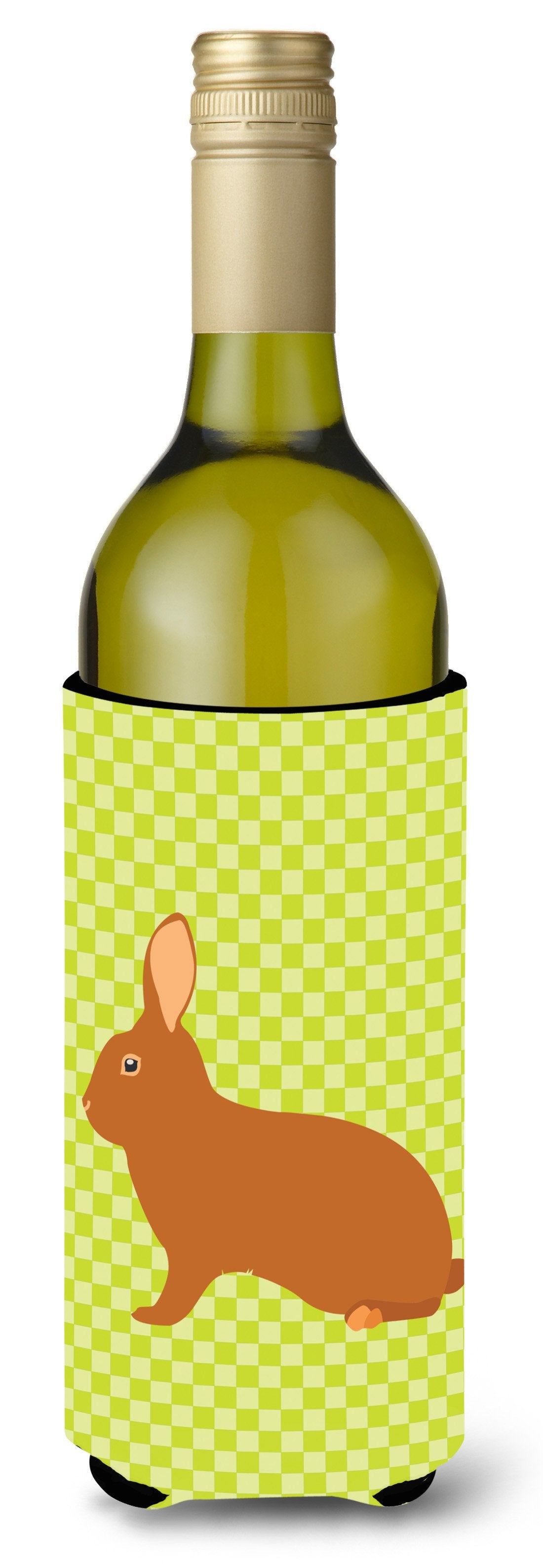 Rex Rabbit Green Wine Bottle Beverge Insulator Hugger BB7795LITERK by Caroline&#39;s Treasures