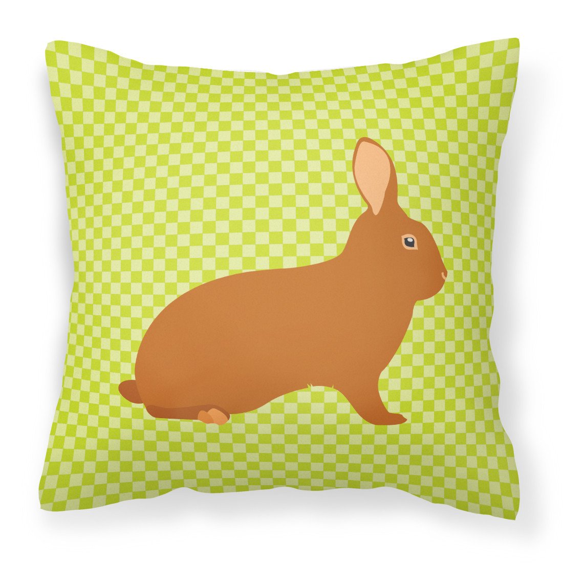 Rex Rabbit Green Fabric Decorative Pillow BB7795PW1818 by Caroline's Treasures