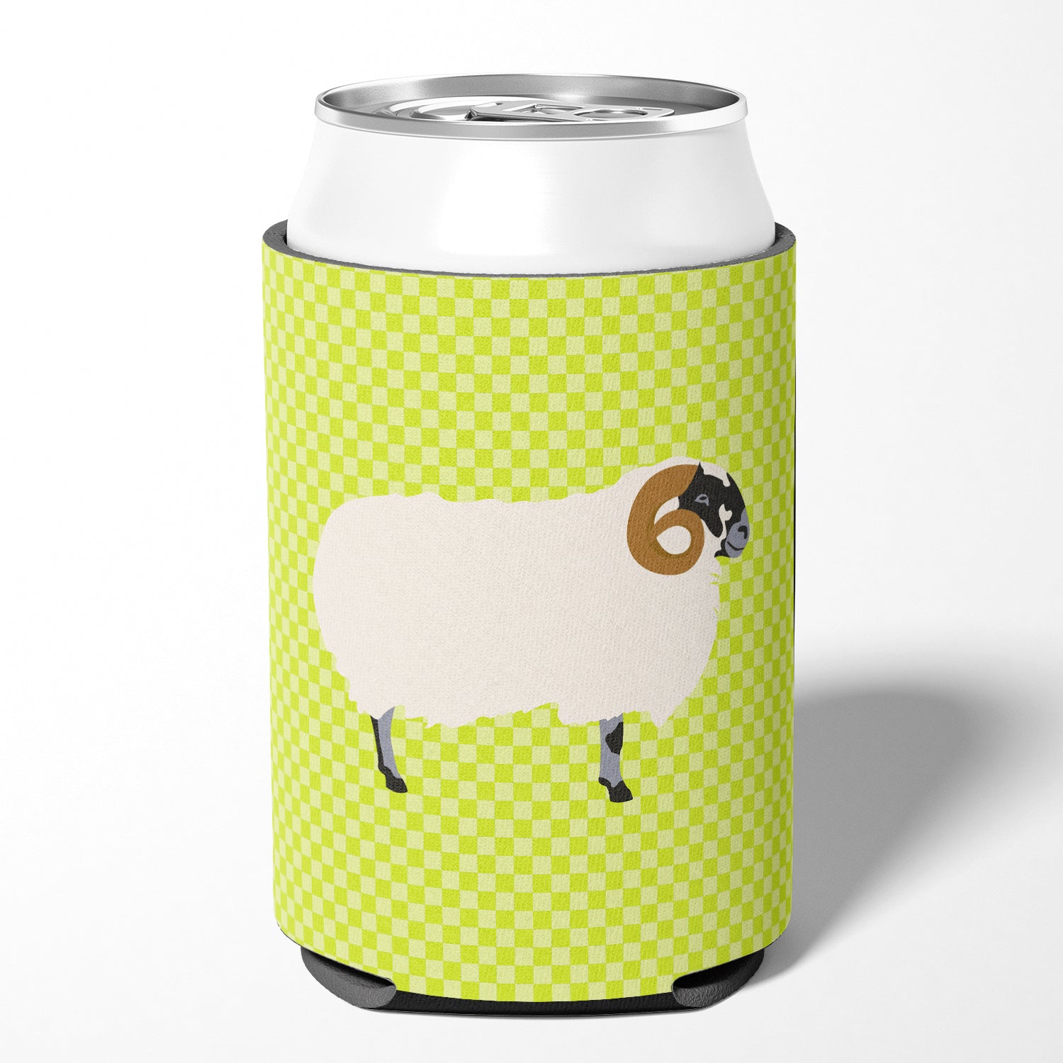 Scottish Blackface Sheep Green Can or Bottle Hugger BB7799CC