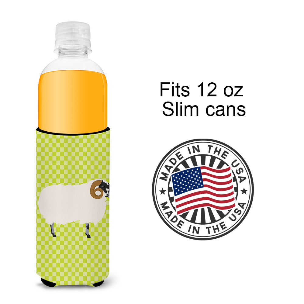 Scottish Blackface Sheep Green  Ultra Hugger for slim cans  the-store.com.