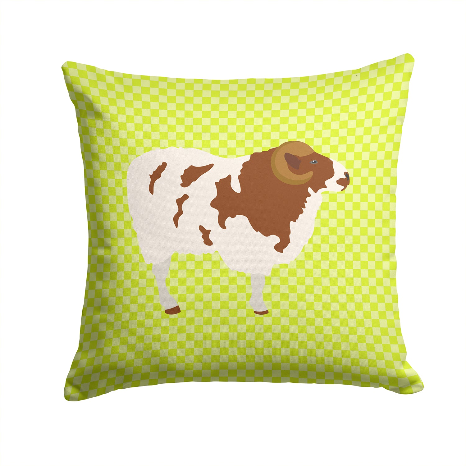 Jacob Sheep Green Fabric Decorative Pillow BB7801PW1414 - the-store.com