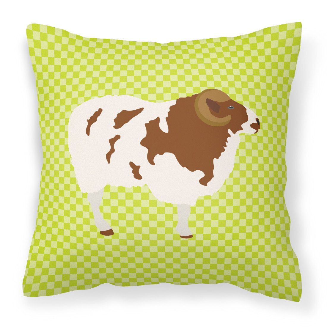 Jacob Sheep Green Fabric Decorative Pillow BB7801PW1818 by Caroline&#39;s Treasures